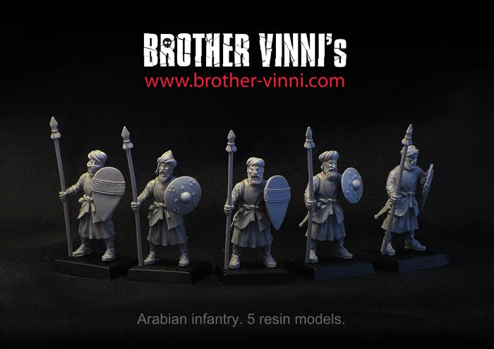 Brother Vinni Guerriers Arabes figurines résine 28mm lot de 5