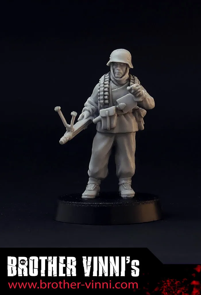 Brother Vinni soldat allemand MG42 figurine résine 28mm