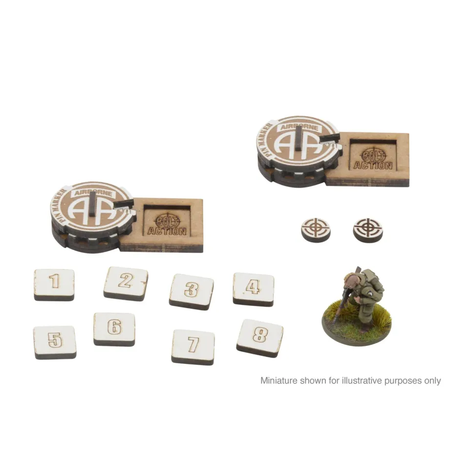 Bolt Action Zeroing In Markers 82nd Airborne marqueurs MDF