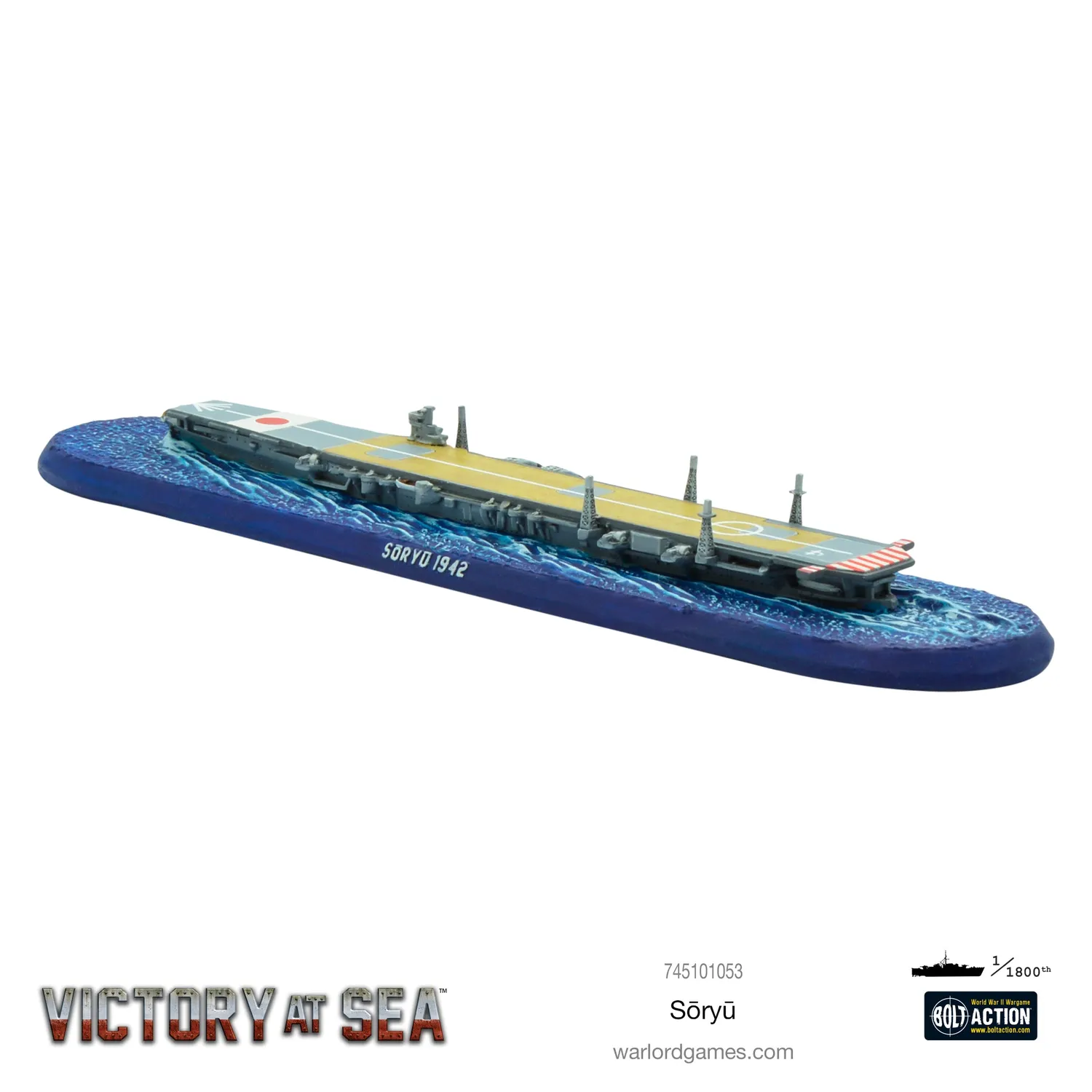 Bolt Action Victory at Sea Soryu porte-avions résine métal