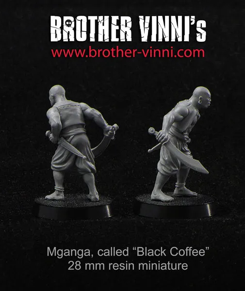 BROTHER VINNI African Pirate figurine 28 mm résine fantasy