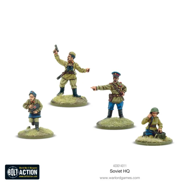 Bolt Action Soviet HQ figurines métal quartier général soviétique