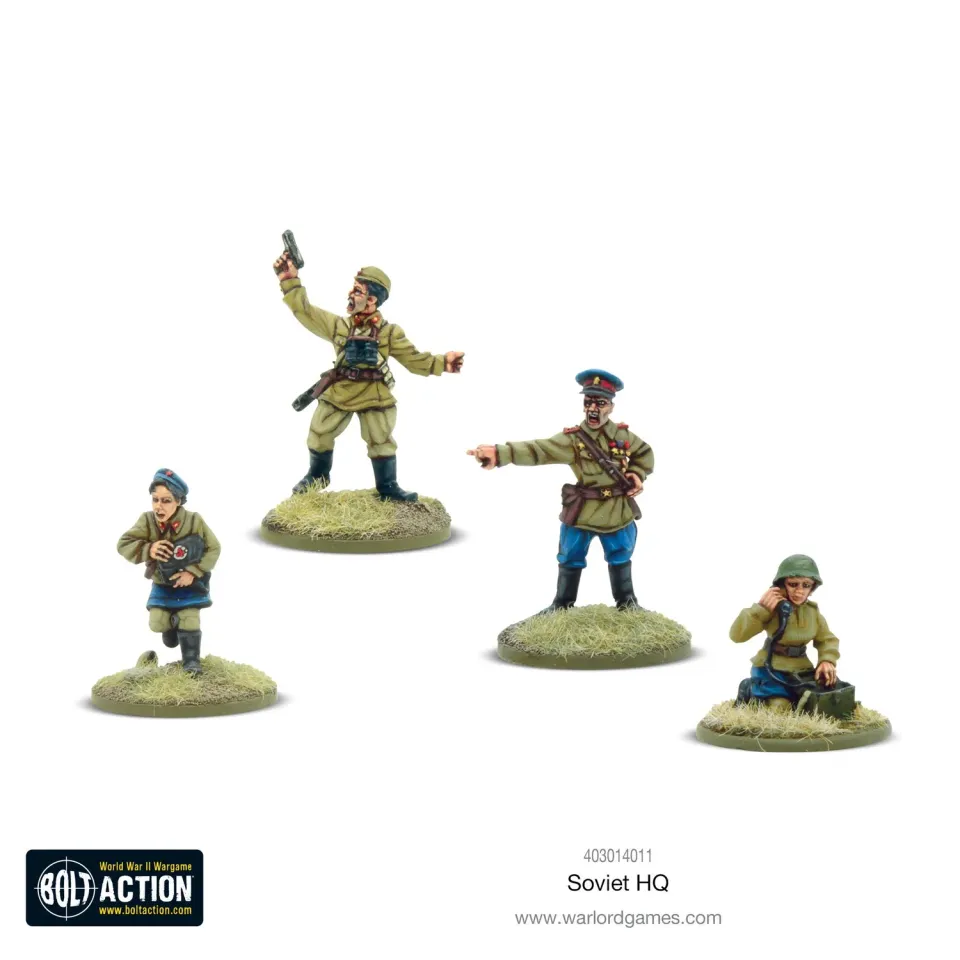 Bolt Action Soviet HQ figurines métal quartier général soviétique