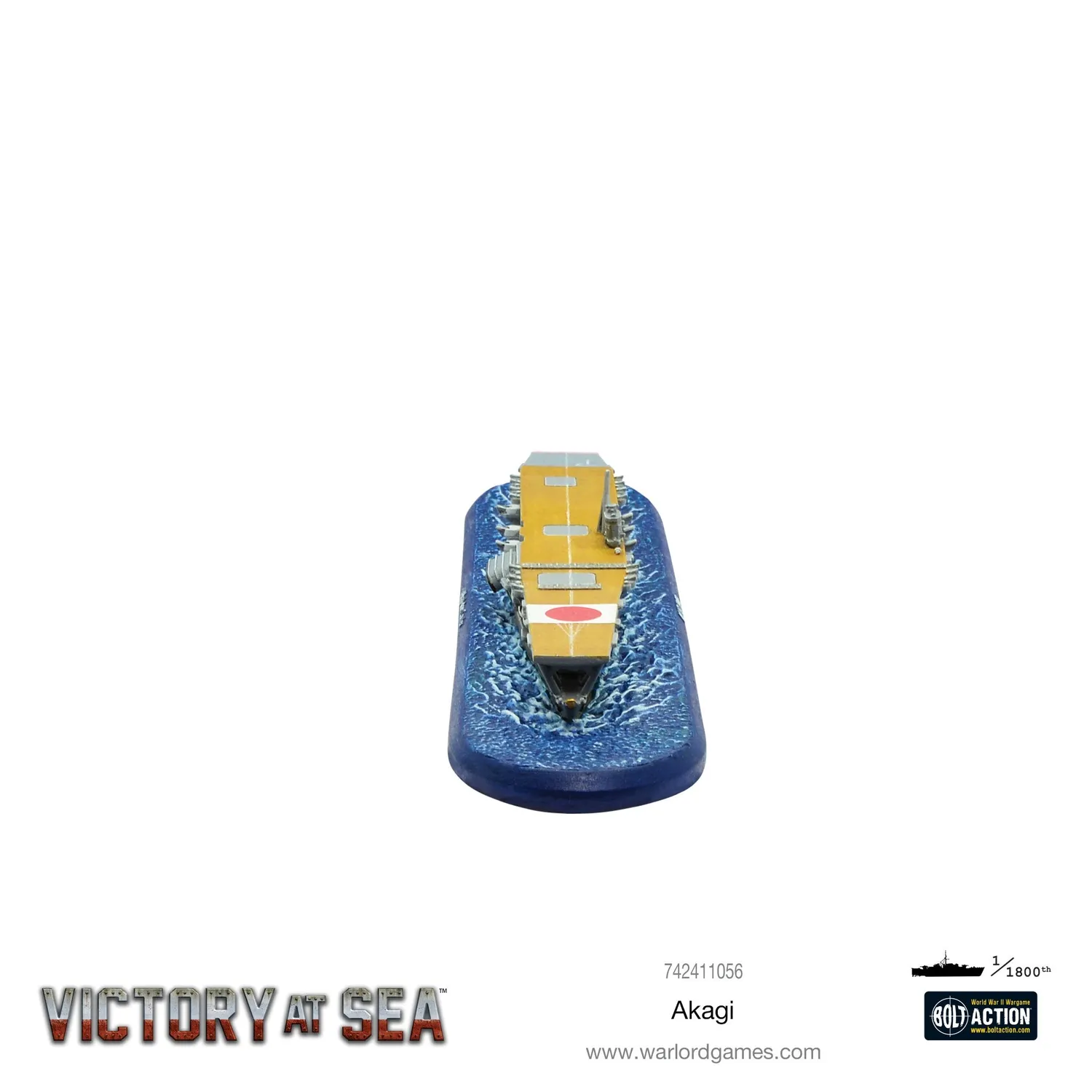 Bolt Action Victory at Sea Akagi maquette porte-avions 1 unité résine métal
