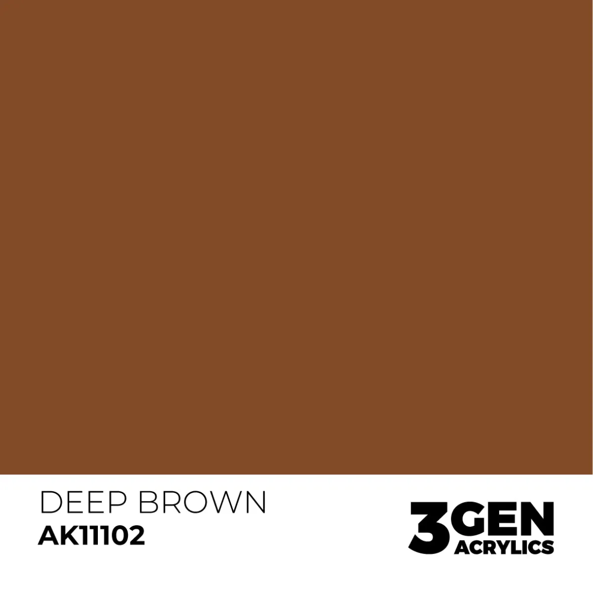AK Interactive 3Gen Deep Brown peinture acrylique 17ml brun