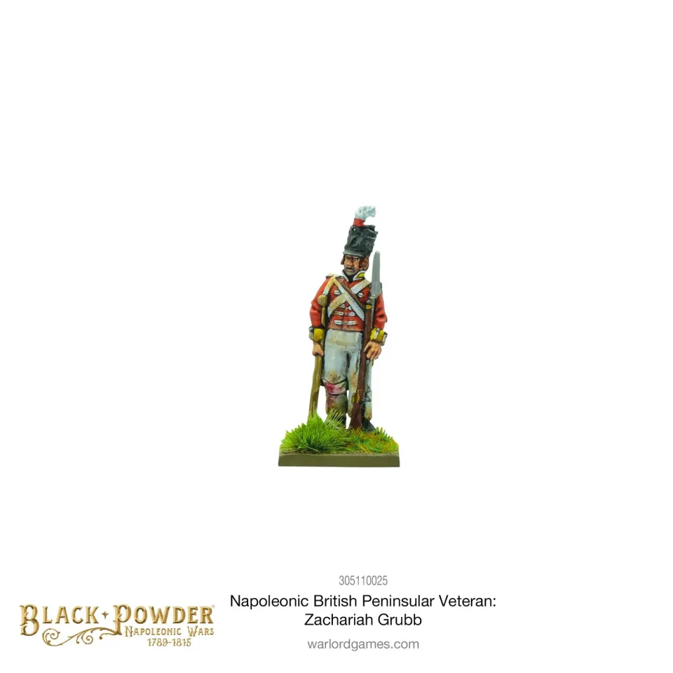 Bolt Action Napoleonic British Peninsular Veteran Zachariah Grubb figurine résine