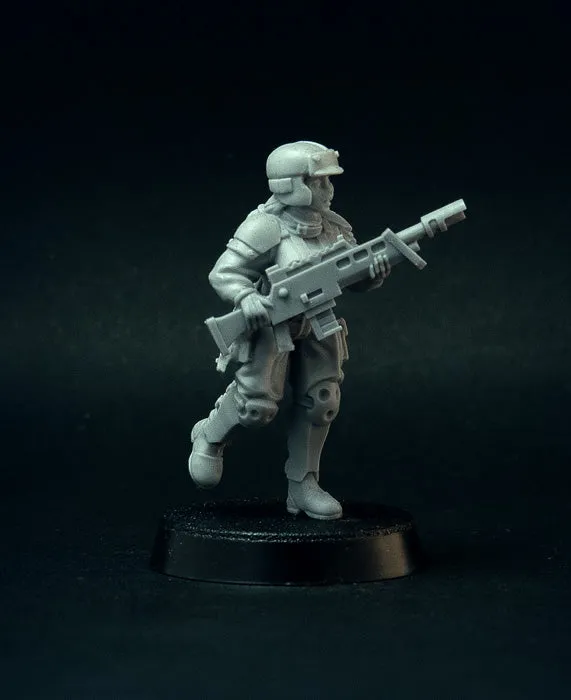 Brother Vinni Guard Girls soldats figurines résine 28mm lot de 8