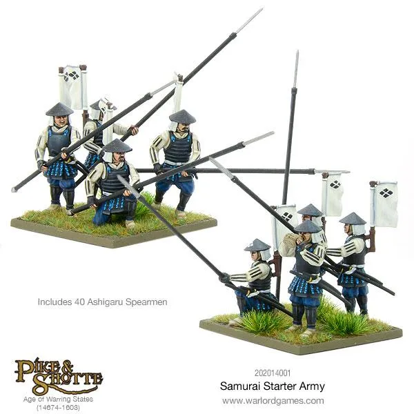 Bolt Action Samurai Starter Army coffret figurines féodal