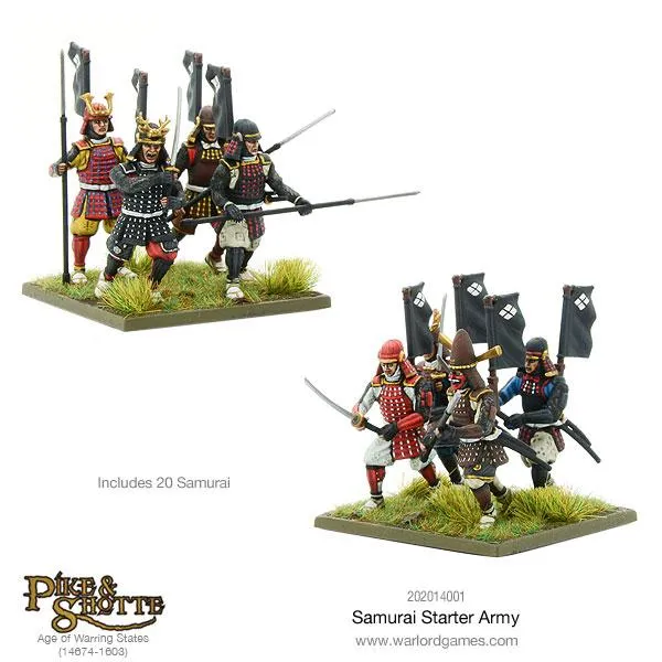 Bolt Action Samurai Starter Army coffret figurines féodal