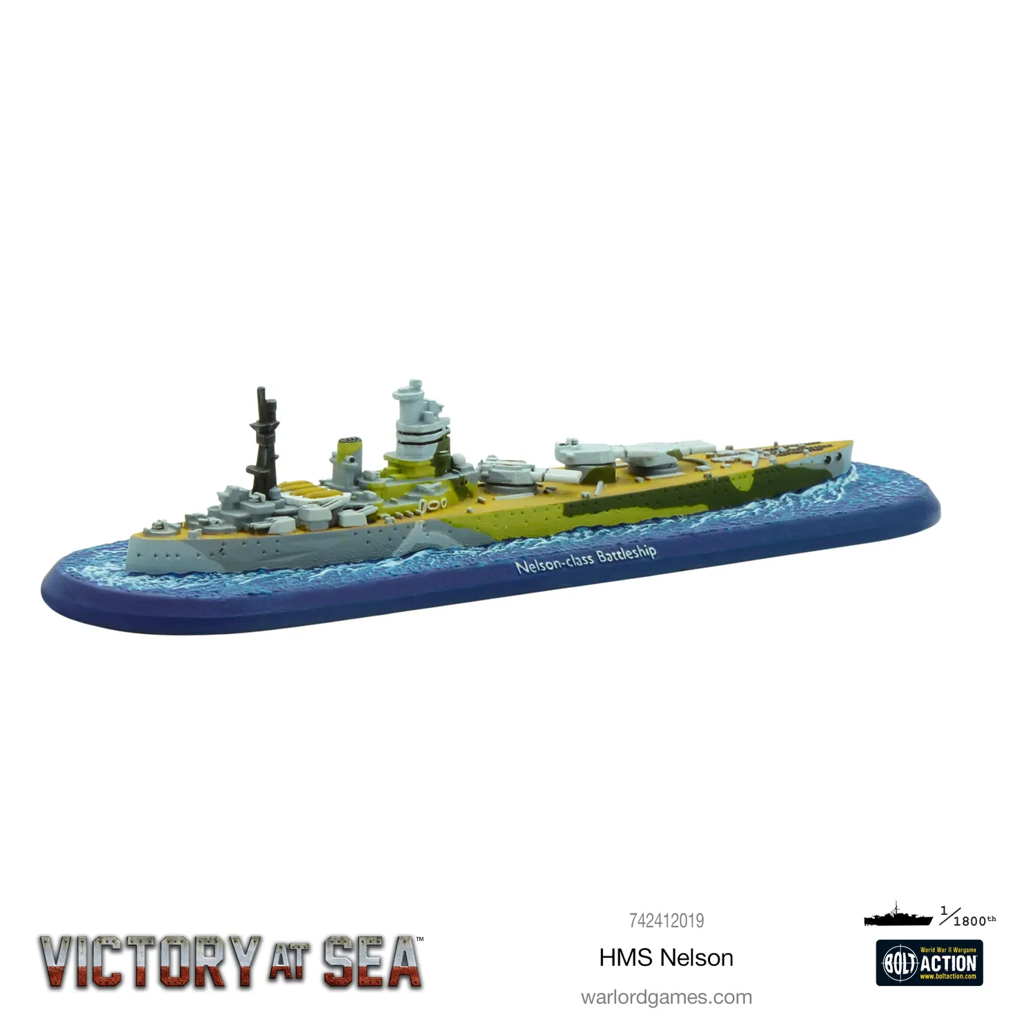 Warlord Victory at Sea HMS Nelson navire résine