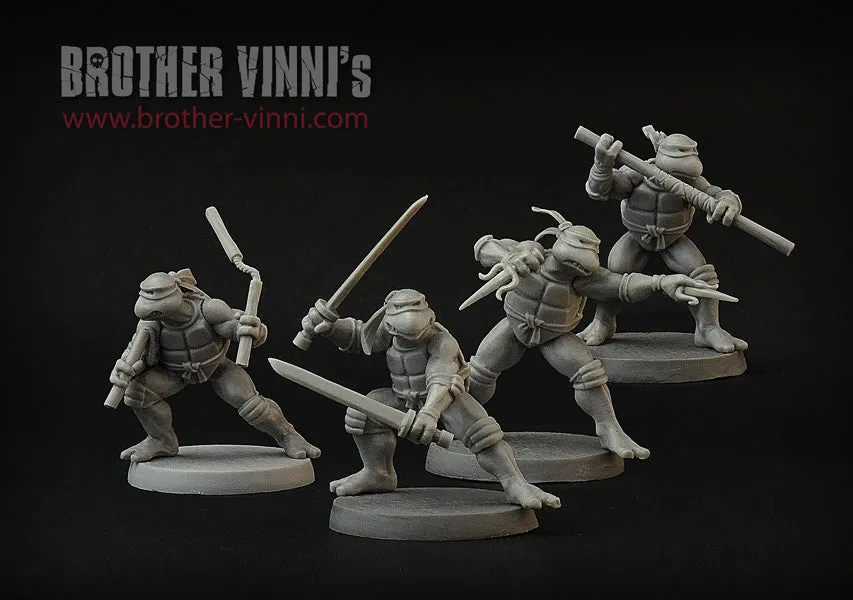 Brother Vinni Tortues Mutantes figurine résine 28mm lot 4