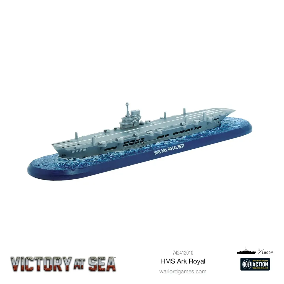 Victory at Sea HMS Ark Royal porte-avions résine Royal Navy