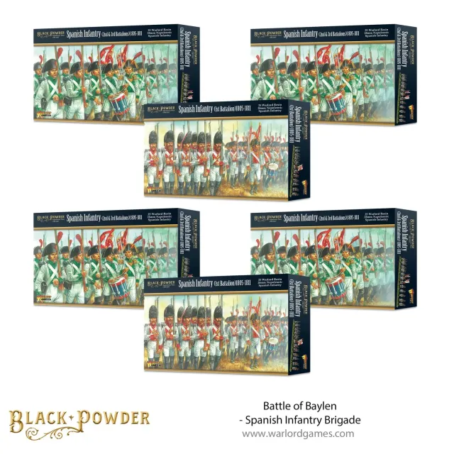 Bolt Action Battle of Baylen brigade infanterie espagnole résine