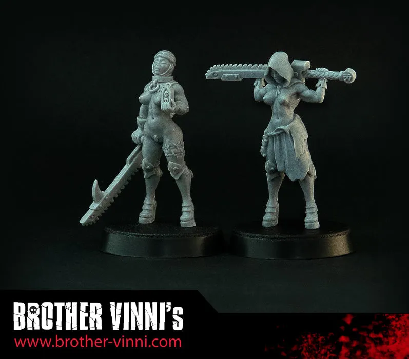 Brother Vinni Space Nuns Sisters figurine 28 mm prière