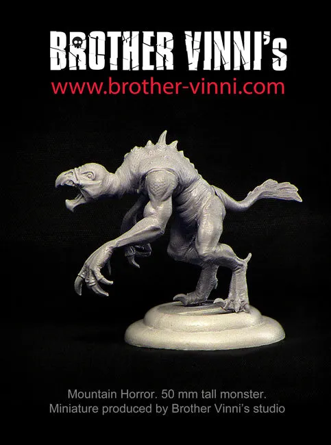 BROTHER VINNI Mountain Horror figurine 50 mm résine monstre