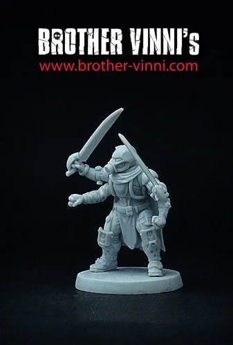 Brother Vinni Space Corsair figurine résine 28 mm non peinte