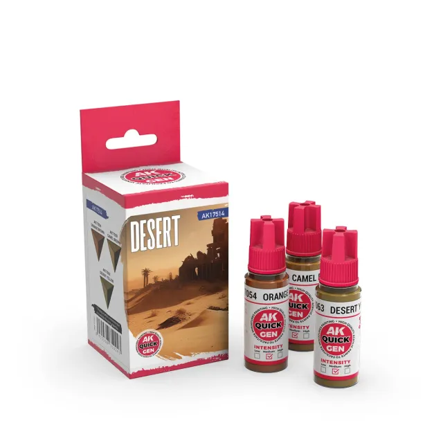 AK Interactive Quick Gen Desert set 3 peintures acrylique