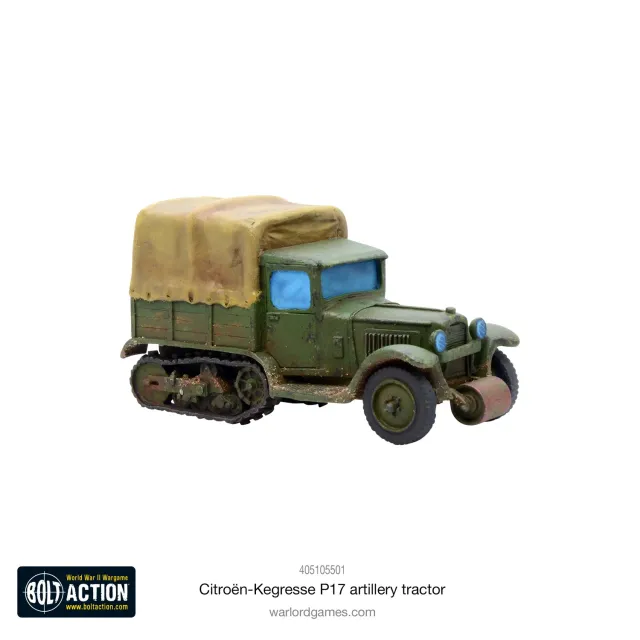 Bolt Action Citroën Kégresse P17 tracteur artillerie résine