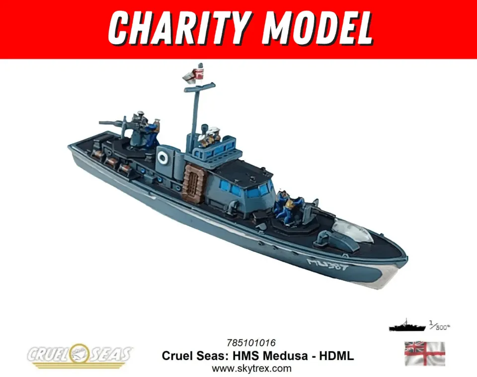 Cruel Seas HMS Medusa maquette navale 1 modèle historique