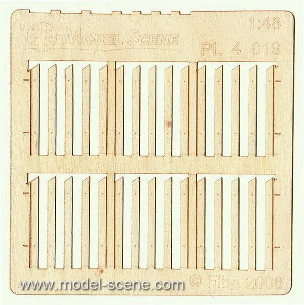Albion Model Scene Stockade Fence Boards Wider clôture lot 2