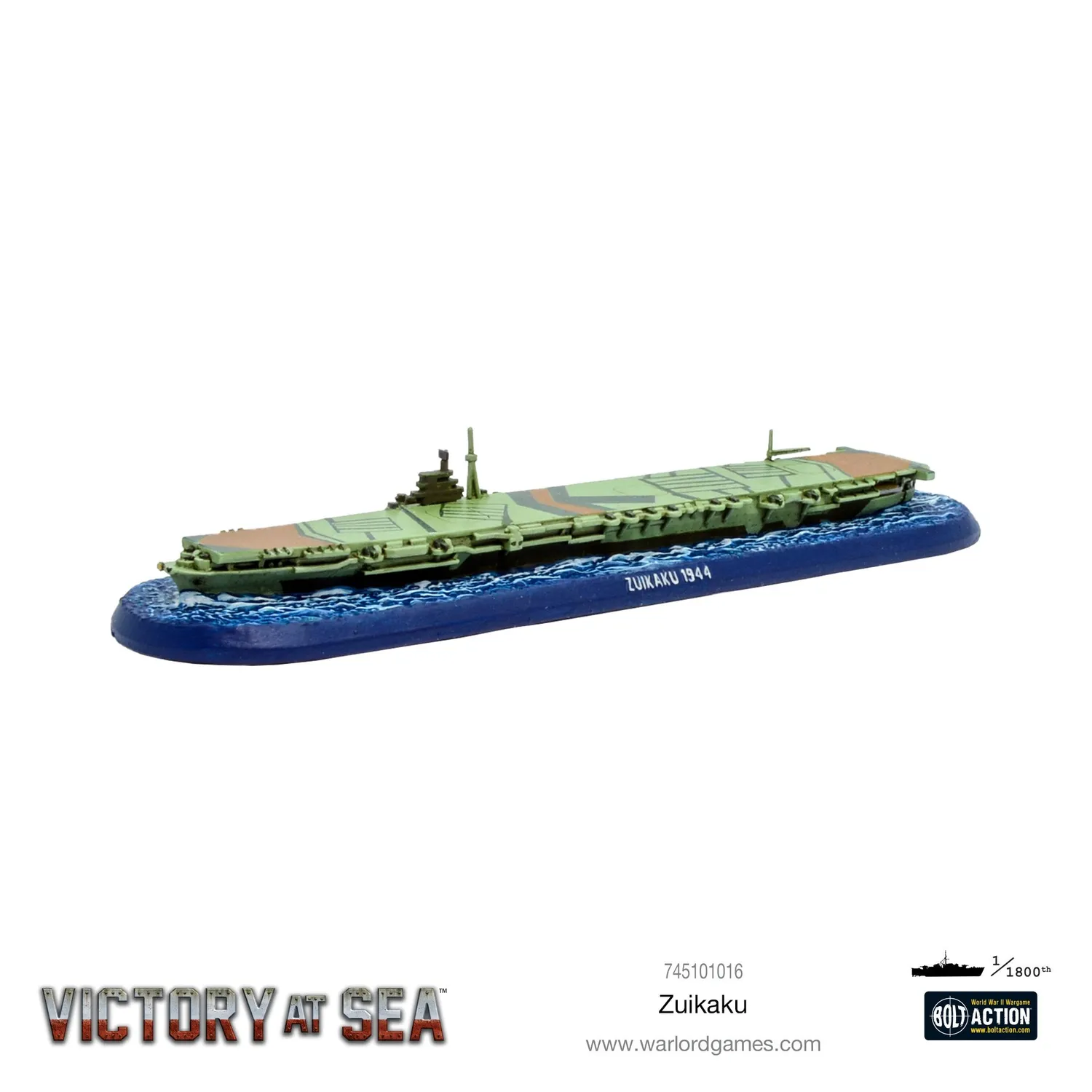 Bolt Action Victory at Sea Zuikaku porte-avions résine