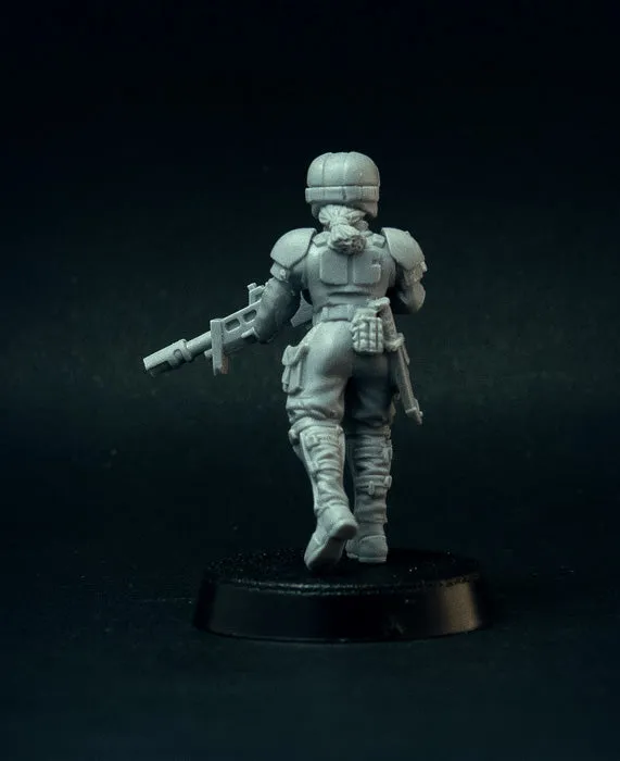 Brother Vinni Guard Girls soldats figurines résine 28mm lot de 8