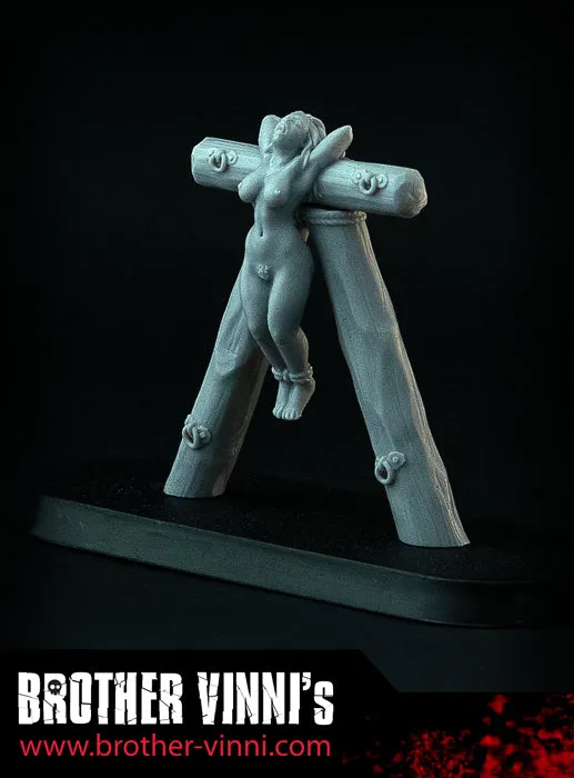 Brother Vinni Tied Slave Girl #24 figurine résine 28mm captive