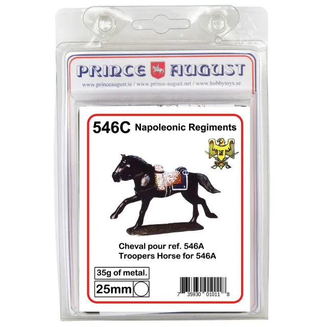Prince August Hobby PA546C moule cheval Cuirassiers métal 25 mm