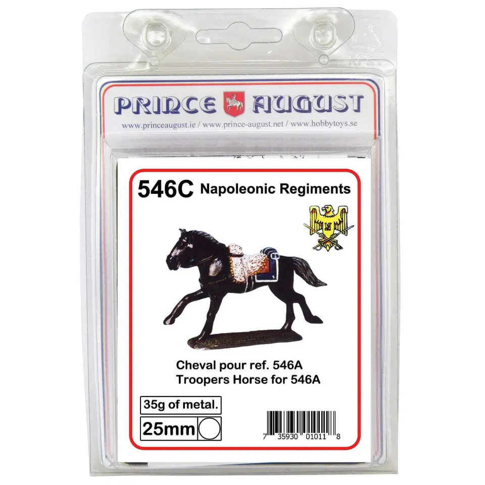 Prince August Hobby PA546C moule cheval Cuirassiers métal 25 mm
