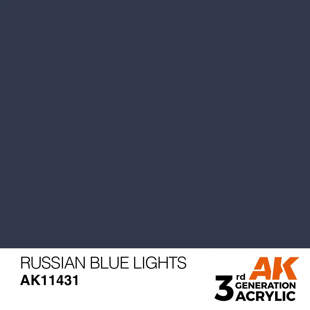 AK Interactive 3Gen Acrylic Russian Blue Lights peinture 17 ml bleue