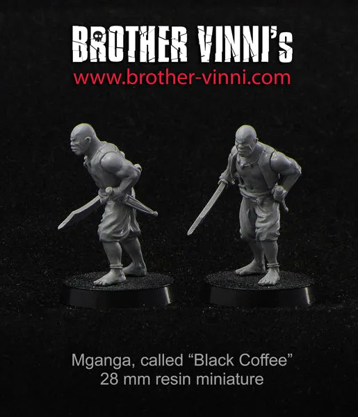 BROTHER VINNI African Pirate figurine 28 mm résine fantasy