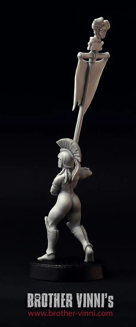BROTHER VINNI Greek Amazon Standard-bearer figurine 28 mm résine