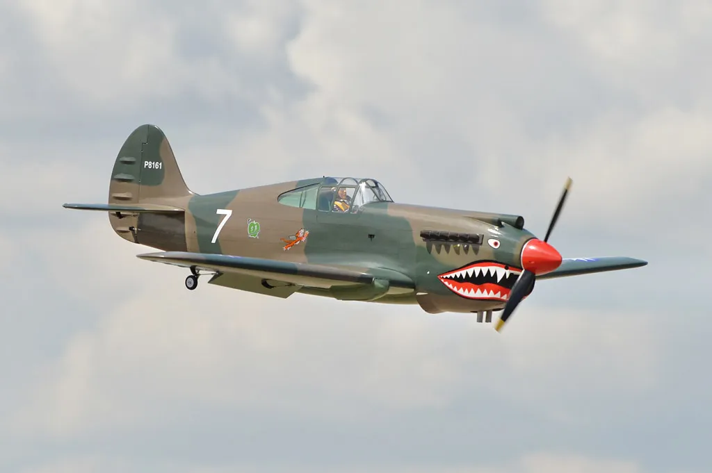 Black Horse Model BH161 P-40C Tomahawk avion RC 2276 mm