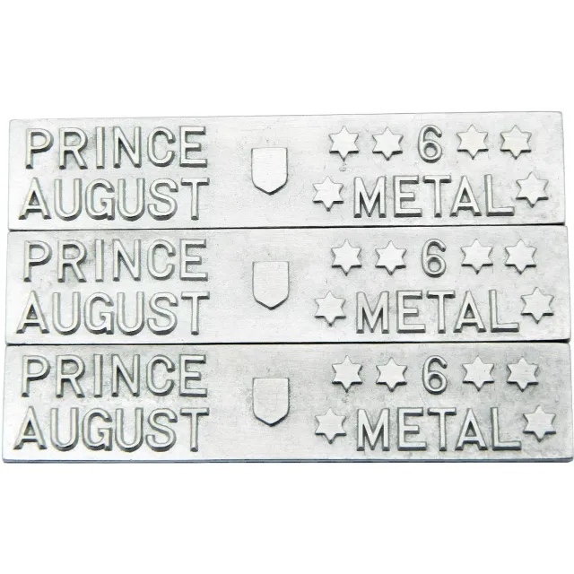 Prince August PA2084 métal de moulage 3 barres argenté