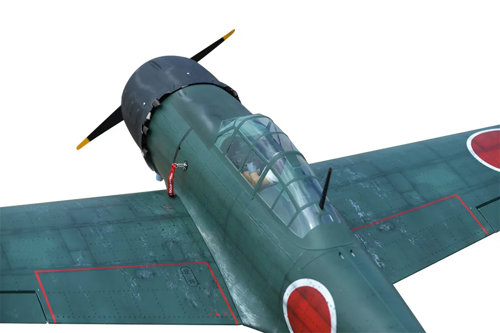 Black Horse Model BH180 Mitsubishi A6M ZERO avion RC ARF 50-60 cc