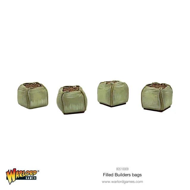 Bolt Action Filled Builders Bags décor résine sacs de chantier 4 pièces