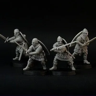 Brother Vinni chevaliers épées lot 4 figurines 28mm