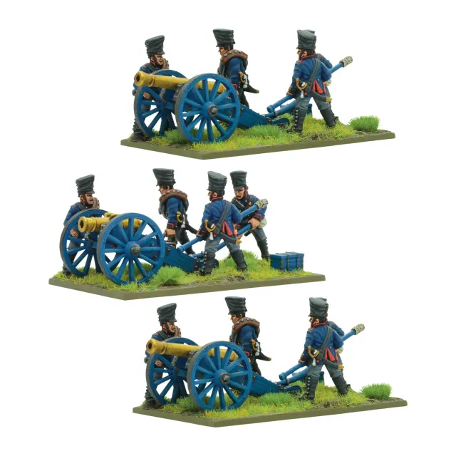 Bolt Action Black Powder Napoleonic Prussian Foot Artillery Battery (1813-1815) figurines métal