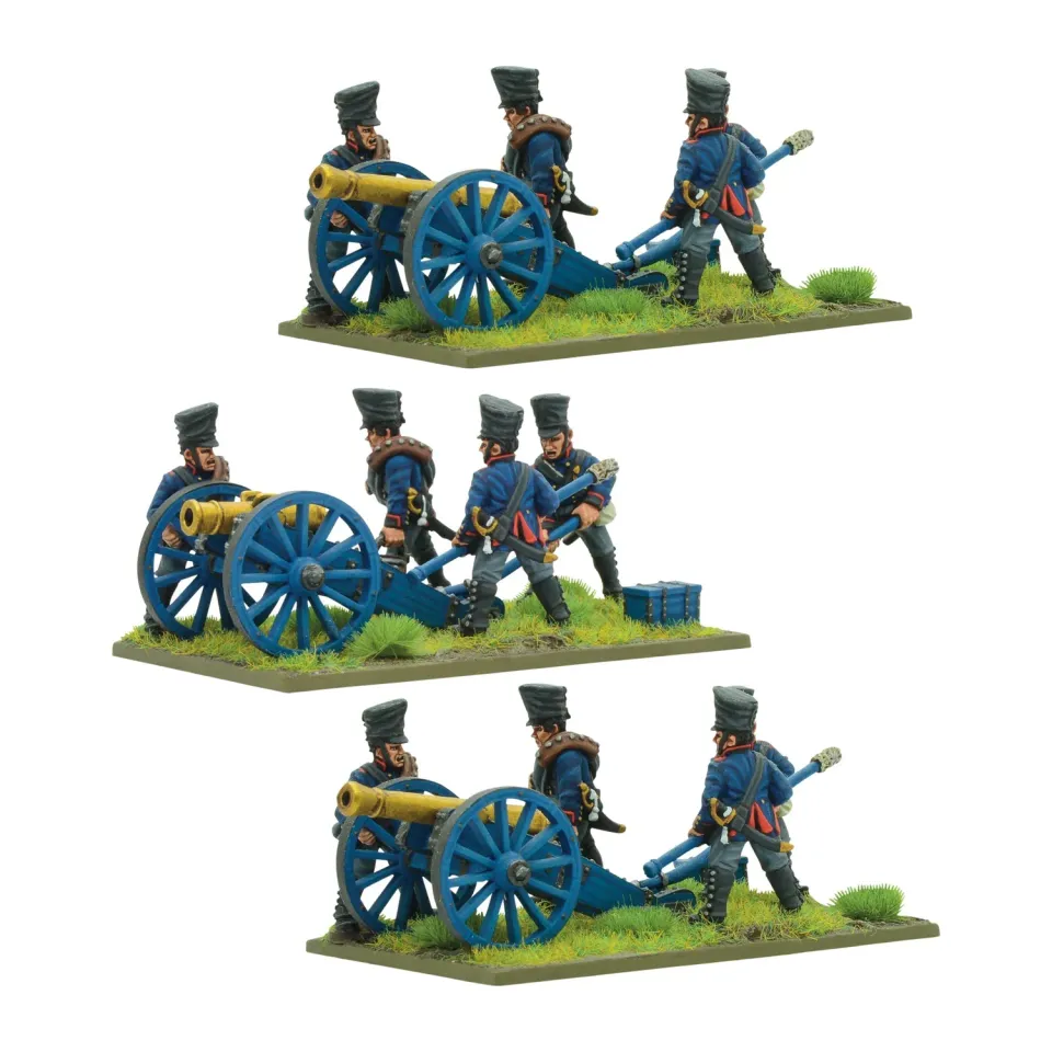 Bolt Action Black Powder Napoleonic Prussian Foot Artillery Battery (1813-1815) figurines métal