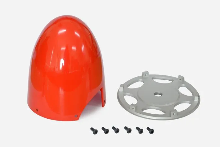 Black Horse Model Scale Spinner cône 95mm rouge