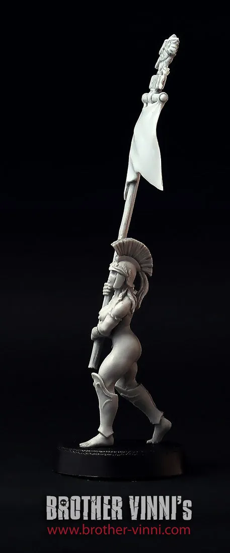 BROTHER VINNI Greek Amazon Standard-bearer figurine 28 mm résine