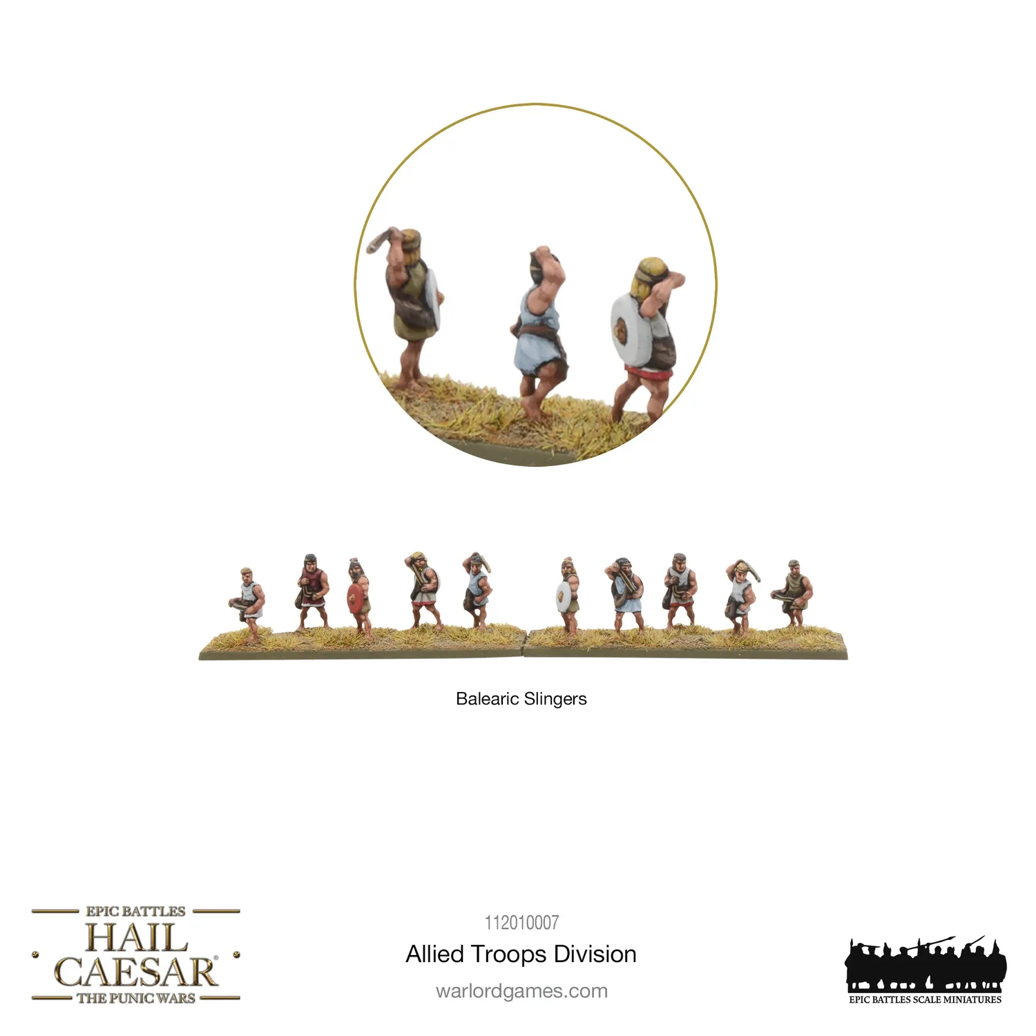 Warlord Hail Caesar Epic Battles Allied Troops division plastique