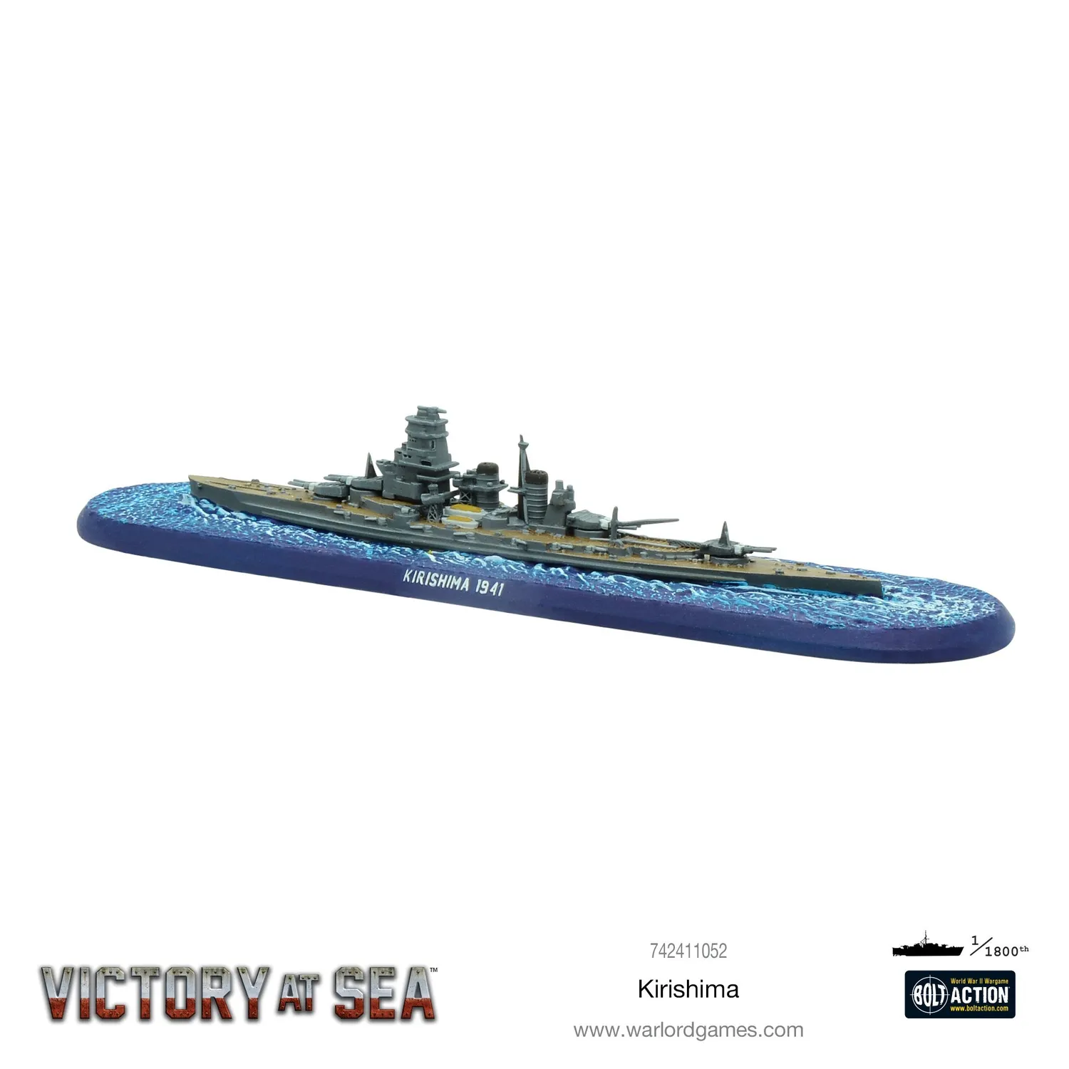 Bolt Action Victory at Sea Kirishima navire figurine résine