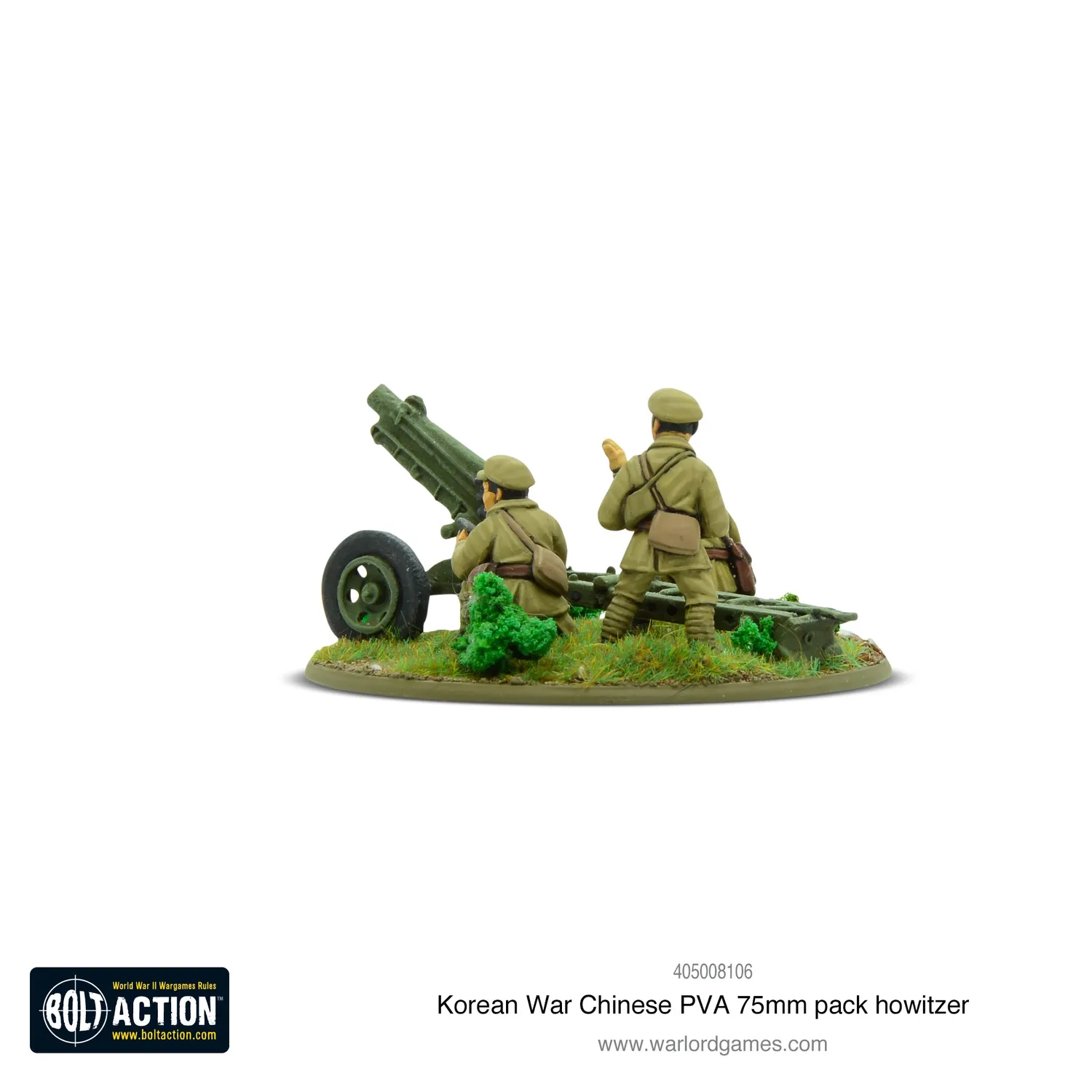 Bolt Action Corée PVA chinois obusier 75mm canon métal