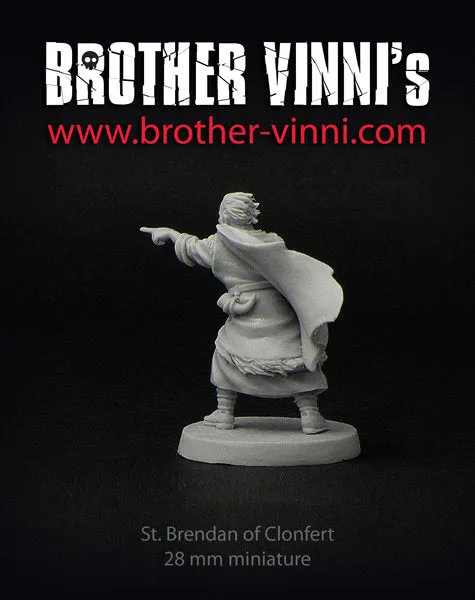 Brother Vinni Saint Brendan figurine résine 28mm SAGA