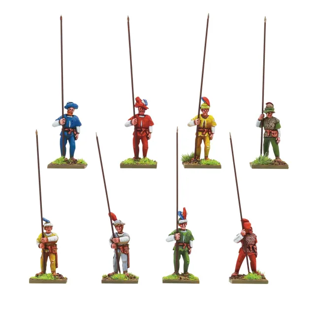 Warlord Games Pike & Shotte Suisses piquiers garde x8 métal