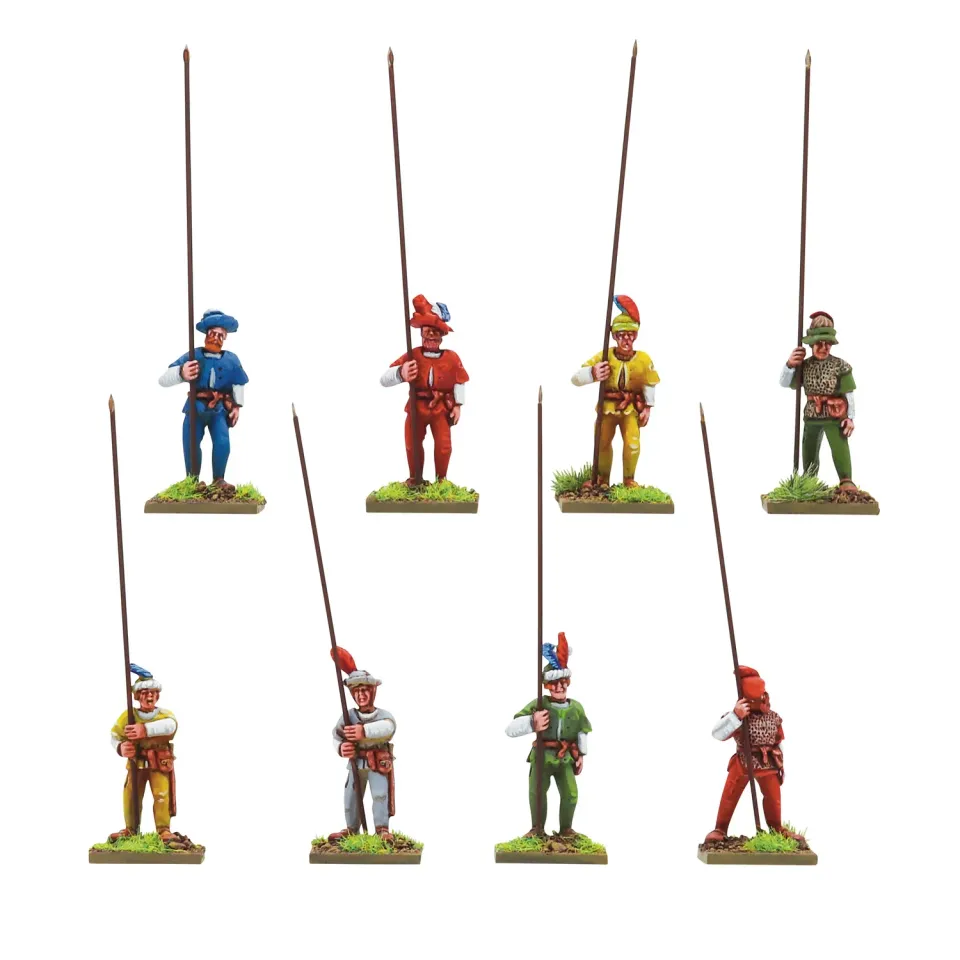 Warlord Games Pike & Shotte Suisses piquiers garde x8 métal