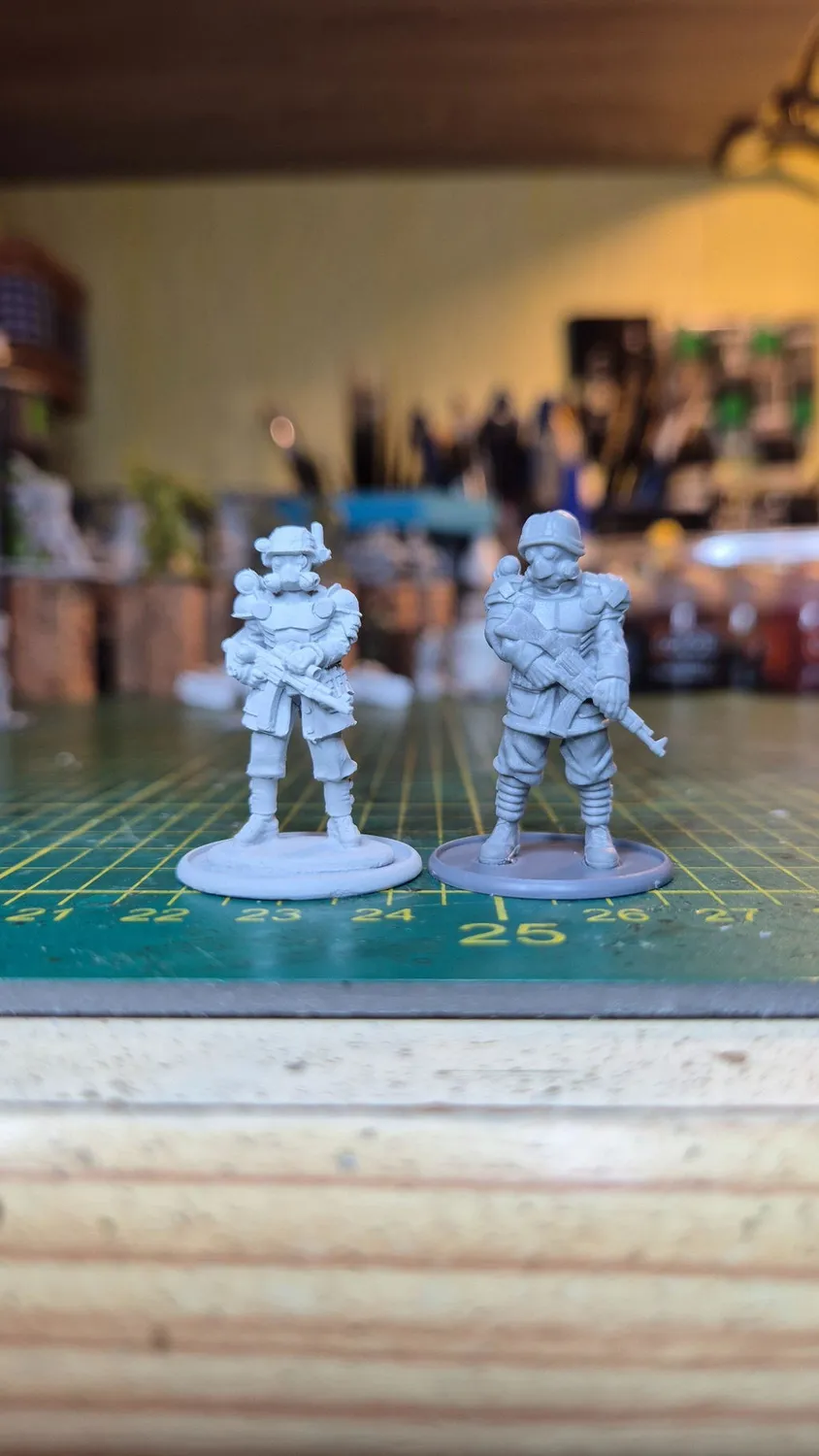 Bolt Action Konflikt ’47 Totenrotte platoon commander & bodyguard figurines résine