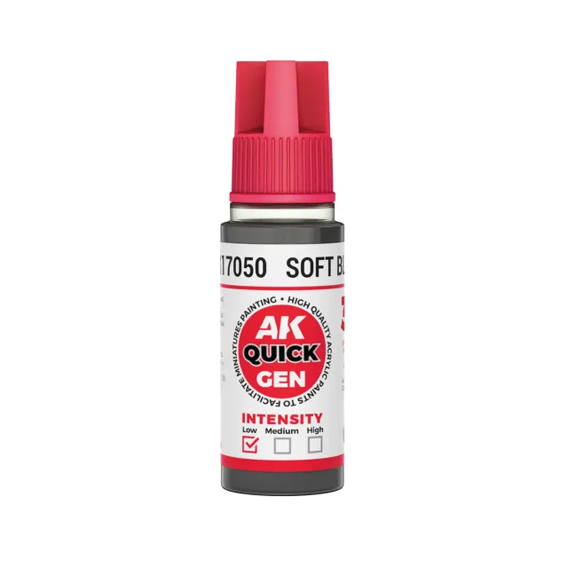 AK Interactive QuickGen Soft Black peinture contraste 18 ml noir doux