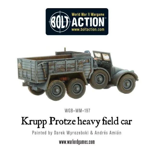 Bolt Action Krupp Protze véhicule résine 28mm